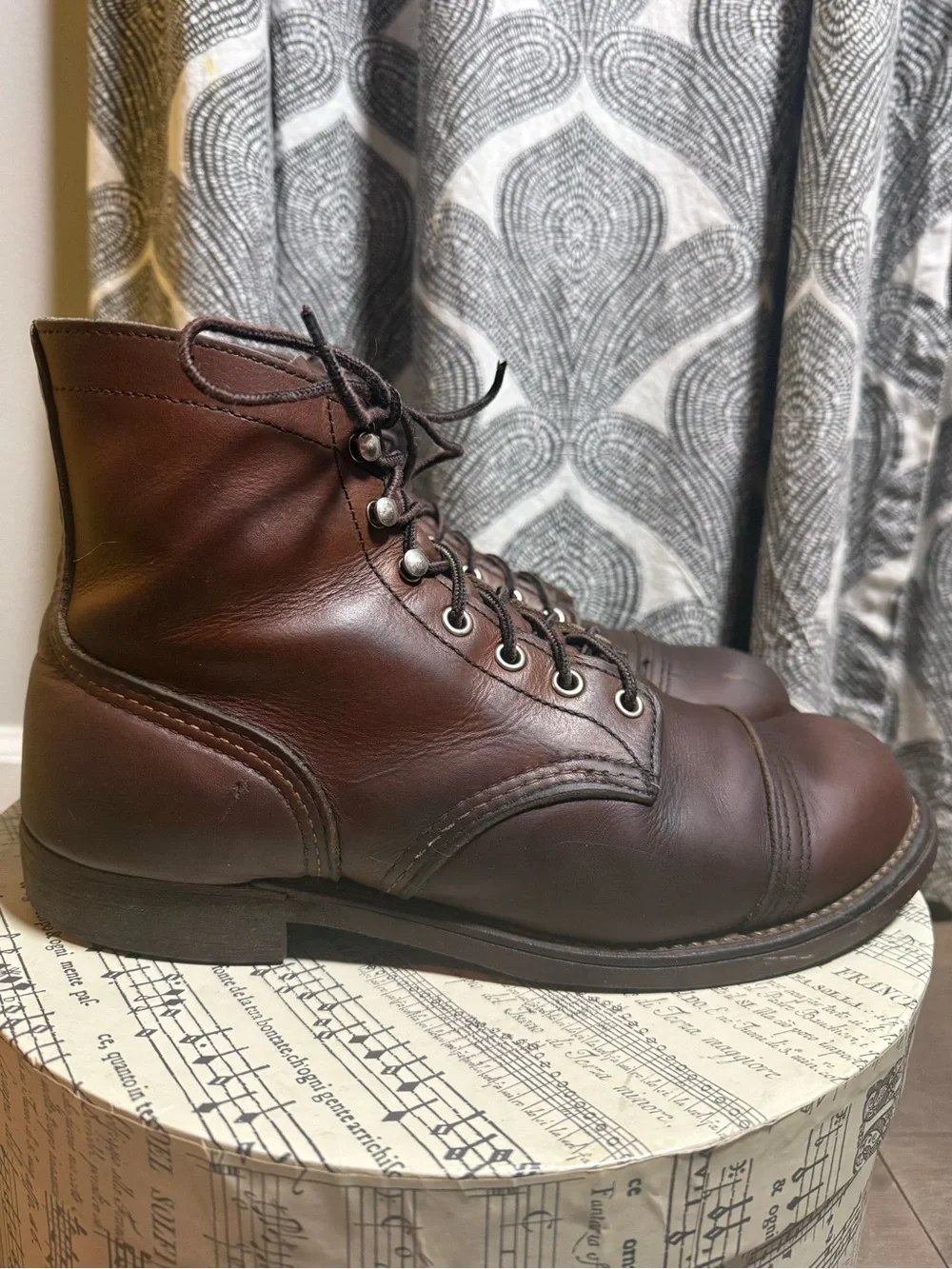 Red Wing Iron Ranger 8111 Amber Harness Leather Boots Size 8 E2 Wide